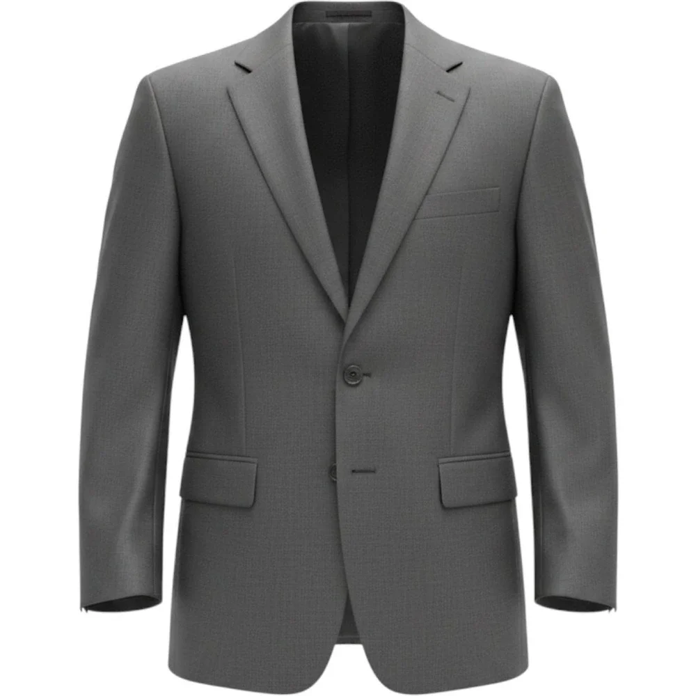 Lauren Ralph Lauren Mens 42R Charcoal Gray 100% Wool 2-Button Blazer Sport Coat
